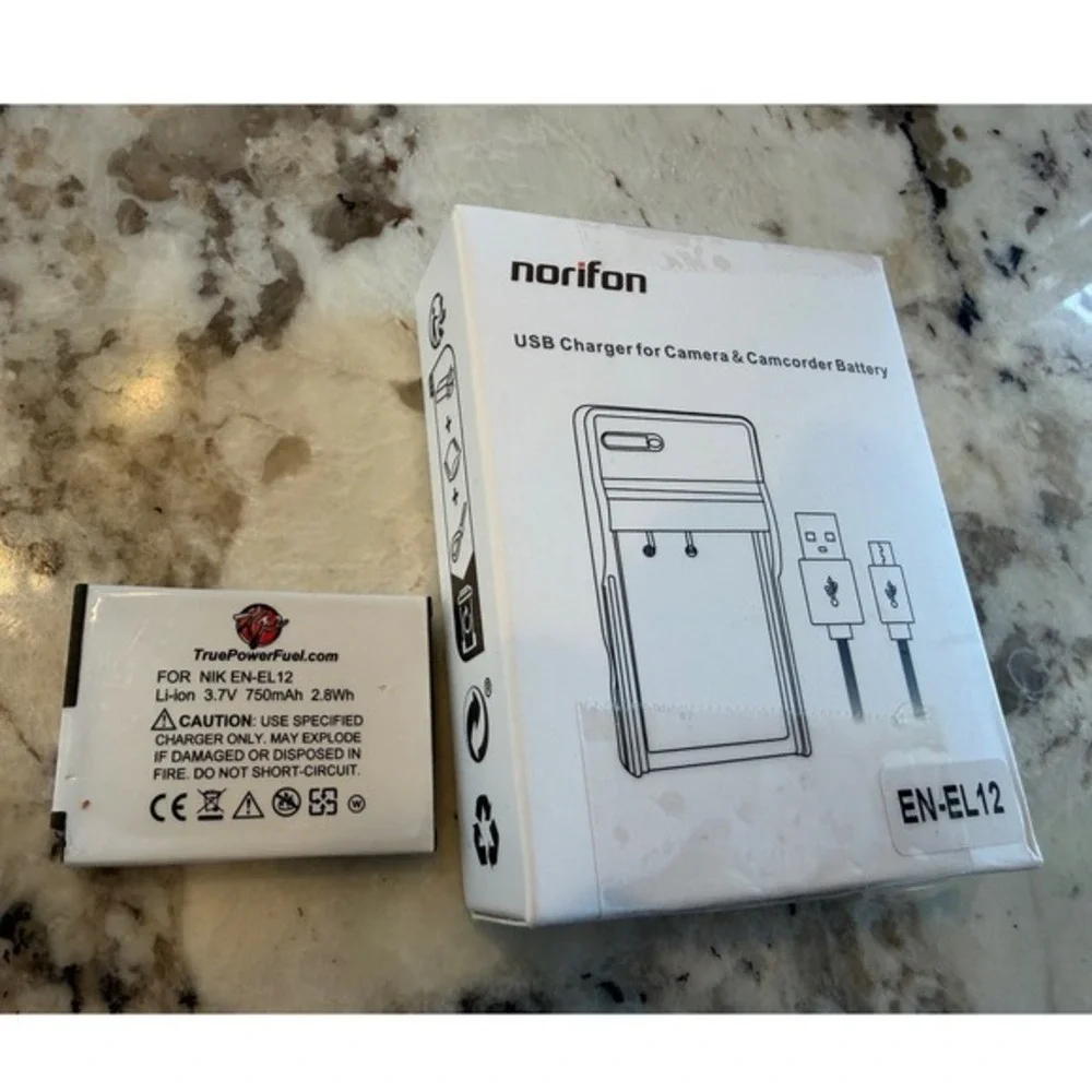Nikon Coolpix AW110 Digital Camera Waterproof WiFi GPS Japan USB charger battery